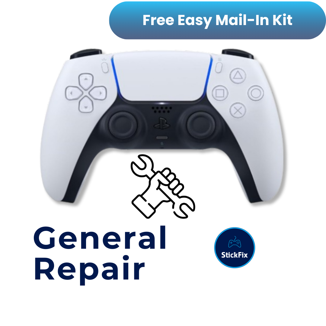 PS5 DualSense controller general repair service — StickFix Repair mail-in