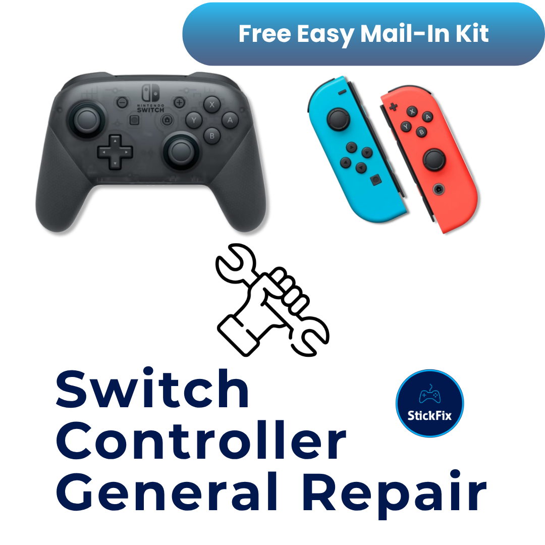 Nintendo Switch Pro Controller and Joy-Con general repair service — StickFix Repair mail-in