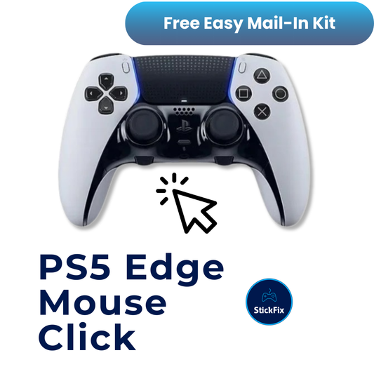 PS5 DualSense Edge controller mouse click upgrade service — StickFix Repair mail-in