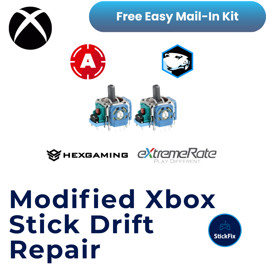Modified Xbox Controller stick drift repair service — StickFix Repair mail-in
