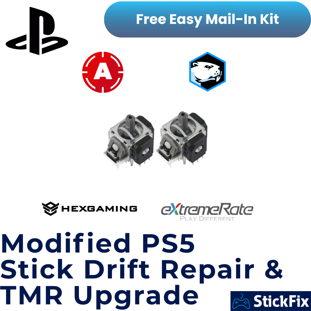 Modified PS5 Controller: Stick Drift Repair & TMR Joystick Upgrade