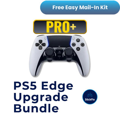 PS5 DualSense Edge controller Pro+ upgrade bundle — StickFix Repair mail-in service