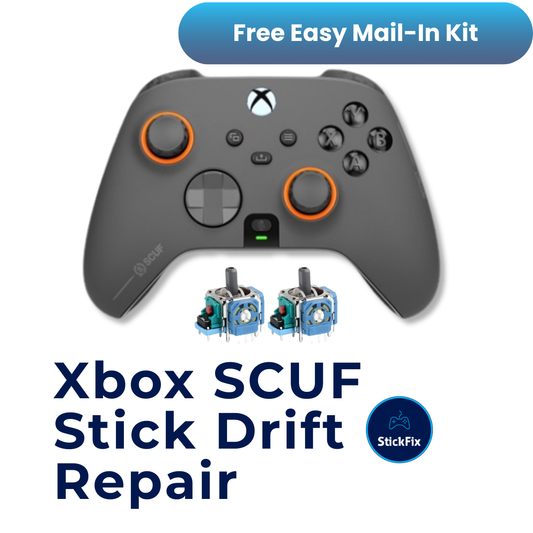 Xbox SCUF controller stick drift repair service — StickFix Repair mail-in service